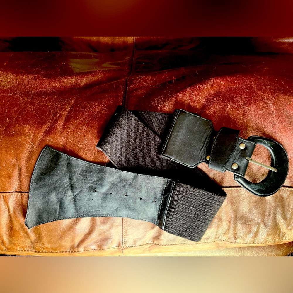 Bebé Stretch leather elastic belt M/L